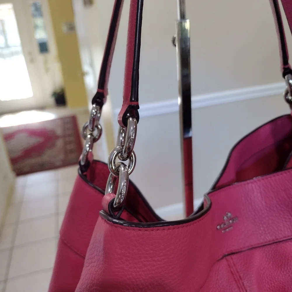 Coach Lexy Strawberry pebble Leather